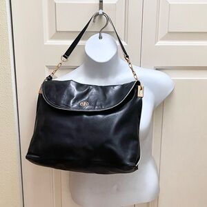 Authentic Tory Burch Lambskin leather hobo bag